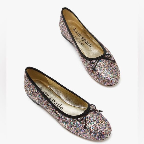 kate spade Shoes - Revolve Kate Spade Honey Glitter Flats NWOT